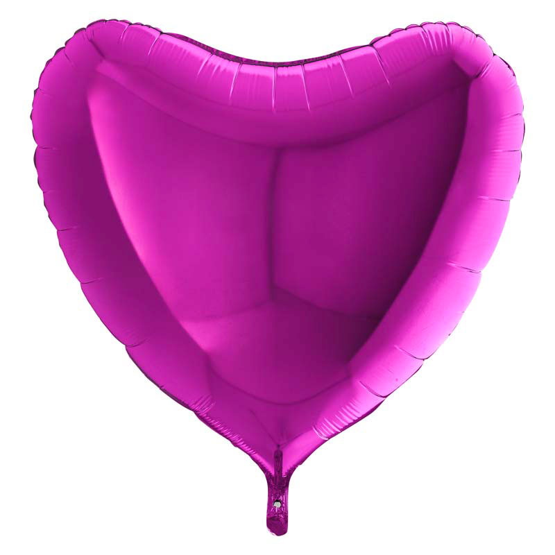 Ballon Alu Coeur Violet