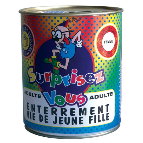 Boite surprise enterrement vie de jeune fille