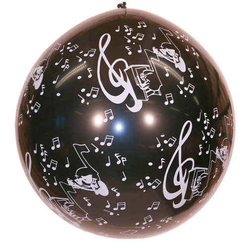 Ballon géant notes de musique