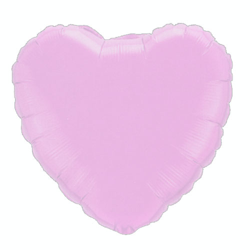 Ballon Mylar Coeur Rose Perlé (Pearl Pink)