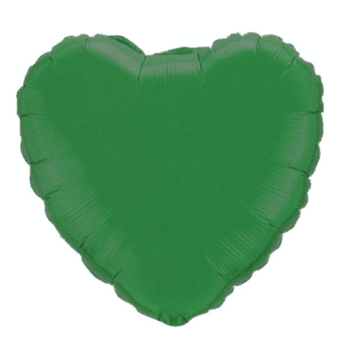 Ballon Mylar Coeur Vert (Emerald Green)
