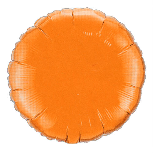 Ballon Mylar Rond Orange (Orange)