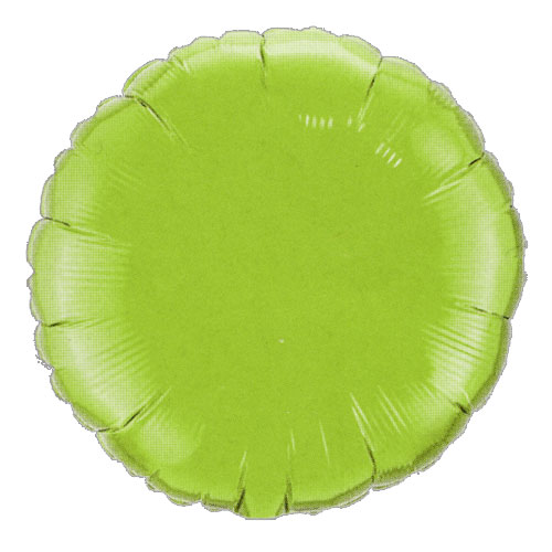 Ballon Mylar Rond Tilleul (Lime Green)