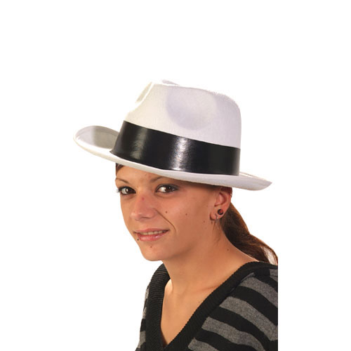 Chapeau Al Capone Blanc