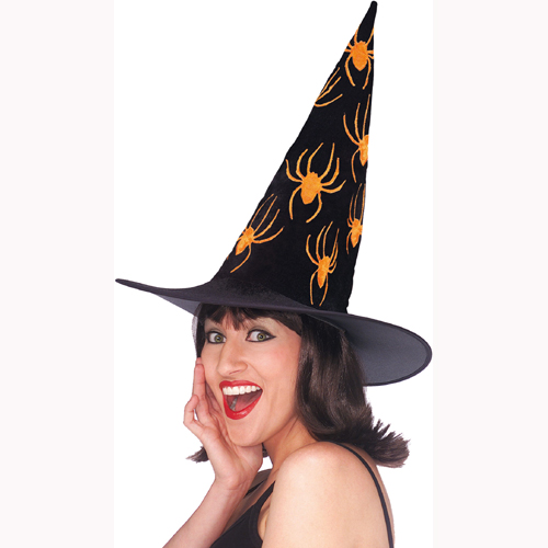 Chapeau de Sorcière luxe avec araignées adulte Halloween