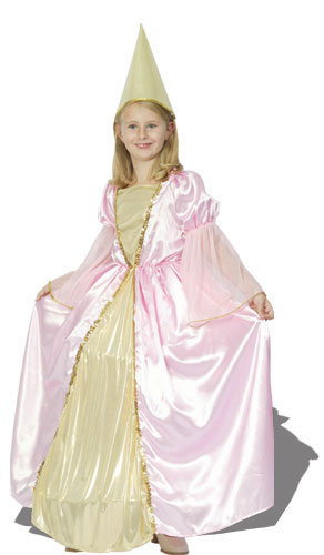 Déguisement princesse luxe rose et or fille