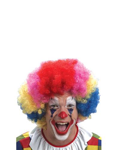 Perruque Adulte Pop Clown GM Multicolore