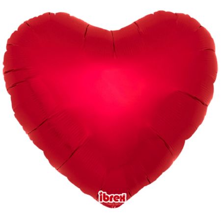 Ballon Mylar Coeur Métallic Rouge Ruby
