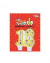 Bougie Chiffre à motifs "18"