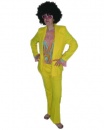 perruque-D�guisement Adulte Disco Femme Jaune