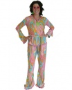 perruque-D�guisement Adulte Ensemble Hippie Femme