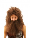 Perruque et barbe Homme des Cavernes - Marron
