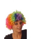 perruque-Perruque Adulte Pop Clown Arc en ciel
