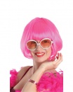Perruque Adulte Carré Rose Fluo au meilleur prix