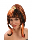 perruque-Perruque Adulte Cheveux relev�s avec fleur