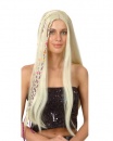 Perruque Femme Hippie Raide Blonde avec Tresse au meilleur prix