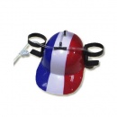 Casque "anti soif" bleu blanc rouge
