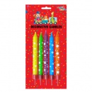 Bougie Anniversaire avec Etoiles - Couleurs Assorties - Blister au meilleur prix