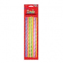 Bougie Fine Couleurs Assorties - Blister de 24 au meilleur prix