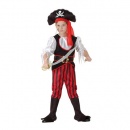 Déguisement pirate rouge et noir garçon au meilleur prix