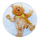 Ballon Double Bubble Ourson Garçon au meilleur prix
