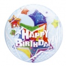 Ballon Double Bubble Etoile Happy Birthday au meilleur prix