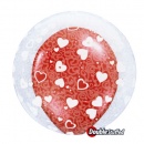 Ballon Bubble Coeurs transparent tout autour au meilleur prix