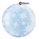 Ballon Bubble Flocons de Neige tout autour