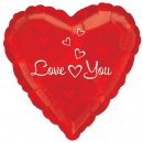 ballon message-Ballon Message Coeur Love You Heart