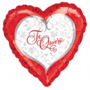 ballon message-Ballon Message Coeur Te Quiero