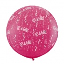 cotillons-Ballon G�ant naissance Fille