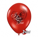 Ballon I love you avec Rose une face
