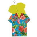 Cartes d\'invitation Chemise Hawai