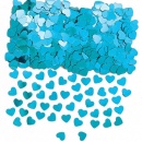 confettis de table-Confettis de table coeurs Turquoise