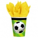 Gobelets Football verts (8 pièces) au meilleur prix