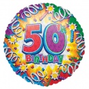 Ballon Rond 50 Birthday au meilleur prix