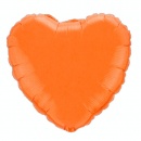 Ballon Mylar Coeur Orange (Orange)
