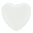 mariage-Ballon Mylar Coeur Blanc (White)
