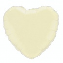 Ballon Mylar Coeur Ivoire Perl� (Pearl Ivory) au meilleur prix