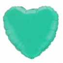 Ballon Mylar Coeur Vert Menthe (Wintergreen)