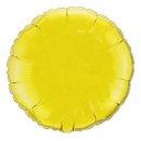 Ballon Mylar Rond Jaune Citron (Citrine Yellow)