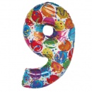 Ballon Chiffre 9 Multi au meilleur prix