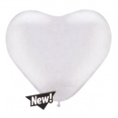 mariage-Ballon Coeur Blanc Perl� (Pearl White)