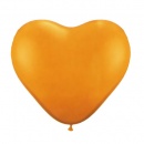 mariage-Ballon Coeur Orange Mandarine (Mandarin Orange)