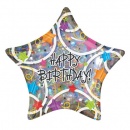 Ballon Happy Birthday Forme Etoile au meilleur prix