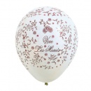 Ballon "Vive les Mariés", petites roses (vendu par 8) au meilleur prix