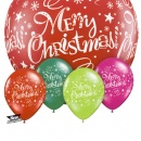 Ballon assortis Merry Christmas