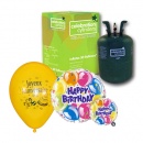 helium-Bouteille H�lium Jetable kit 20 + 1 Anniversaire