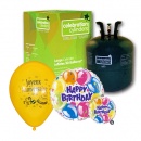 helium-Bouteille H�lium Jetable kit 30 + 2 Anniversaire