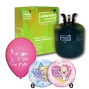 helium-Bouteille H�lium Jetable kit 30 + 2 Naissance Fille